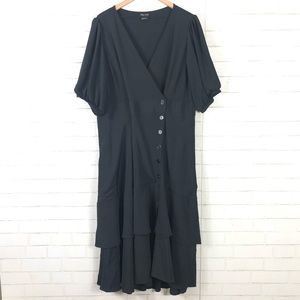 NEW City Chic Button Front Midi Dress